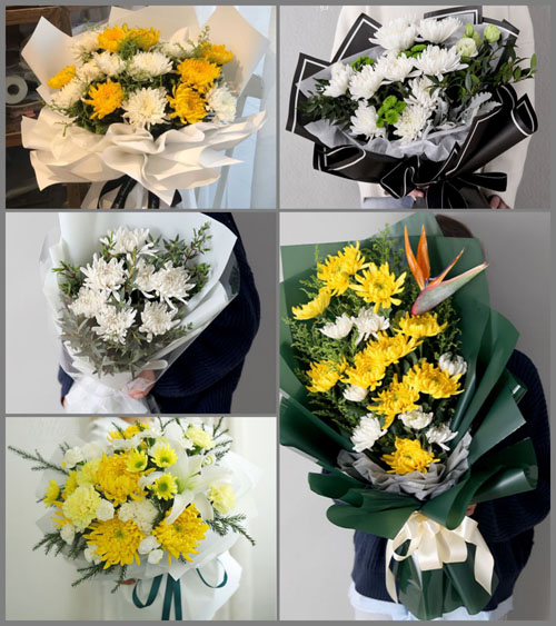 广东揭阳市普宁市广太镇富儿村白事花束代送